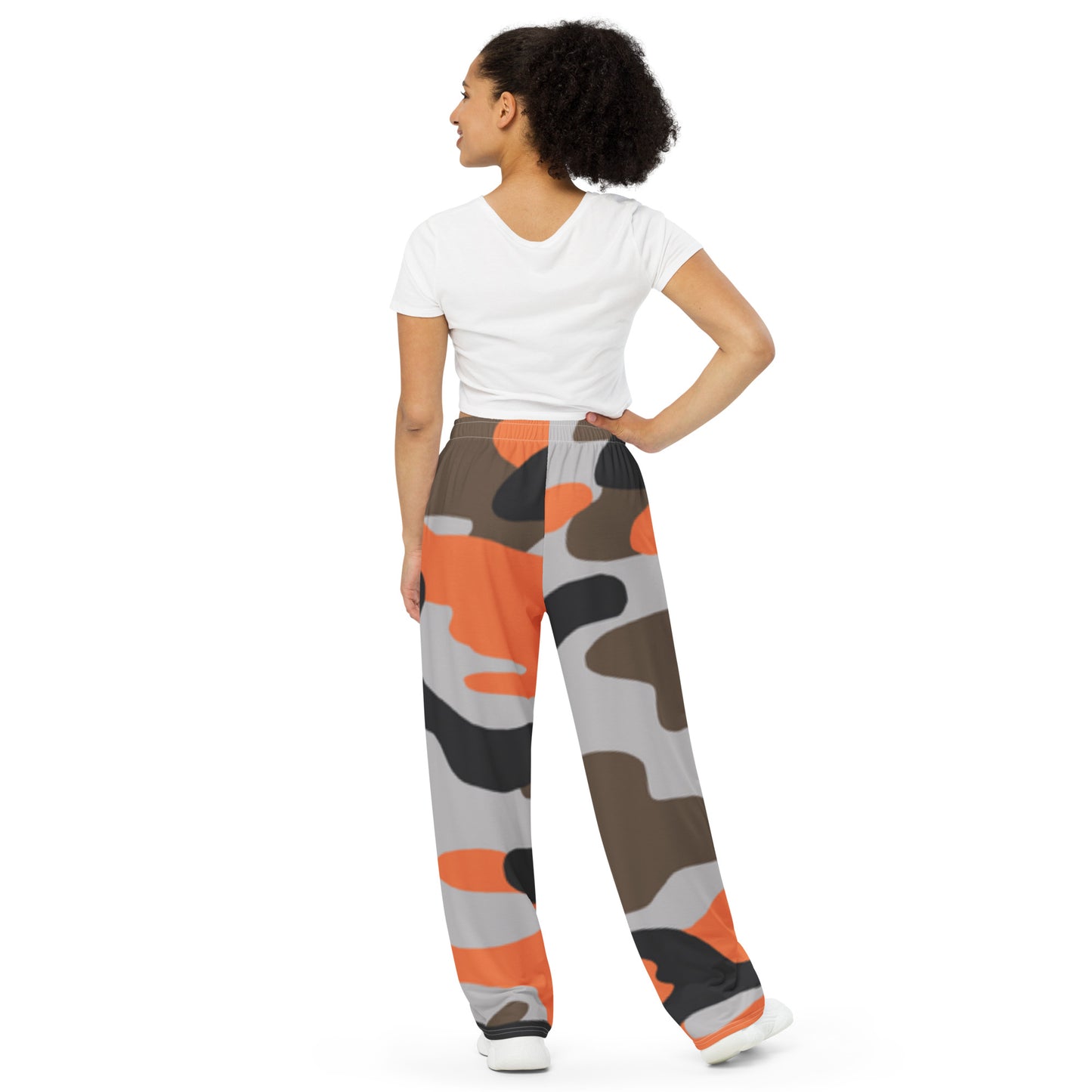 All-over print unisex wide-leg pants