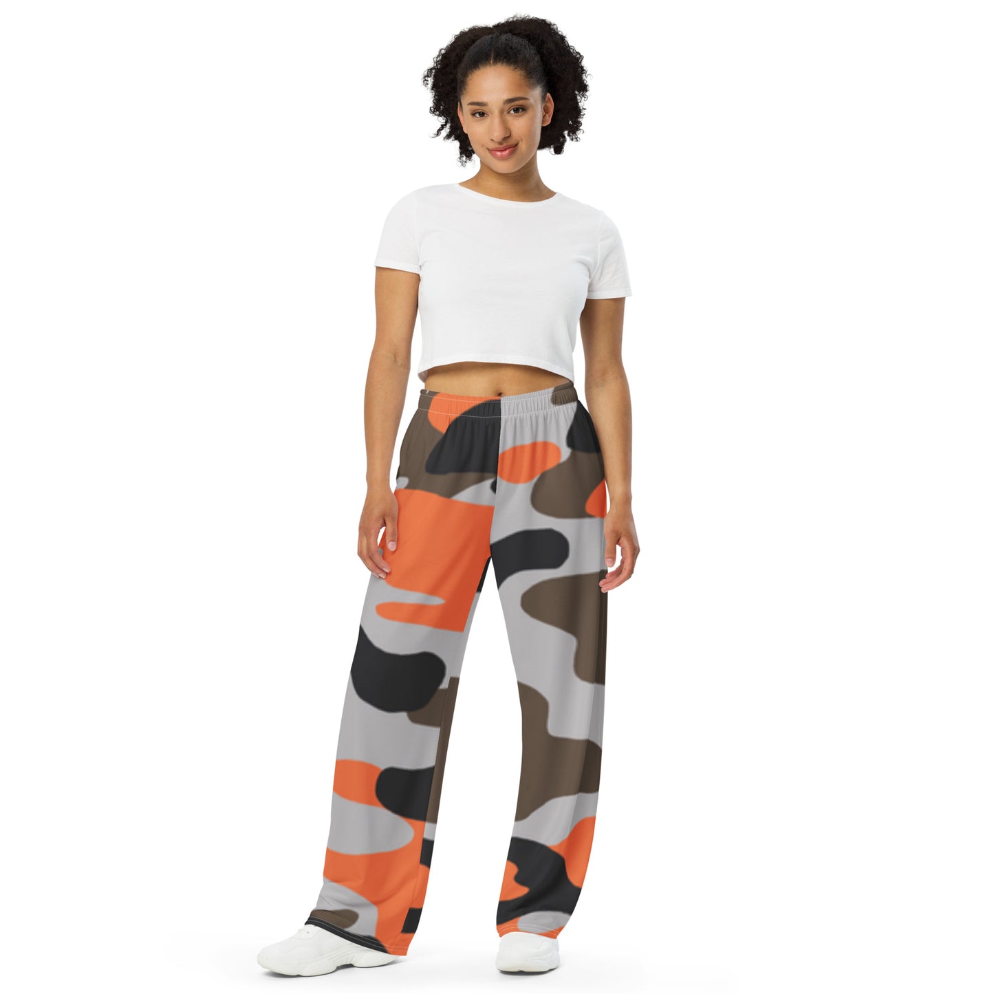 All-over print unisex wide-leg pants