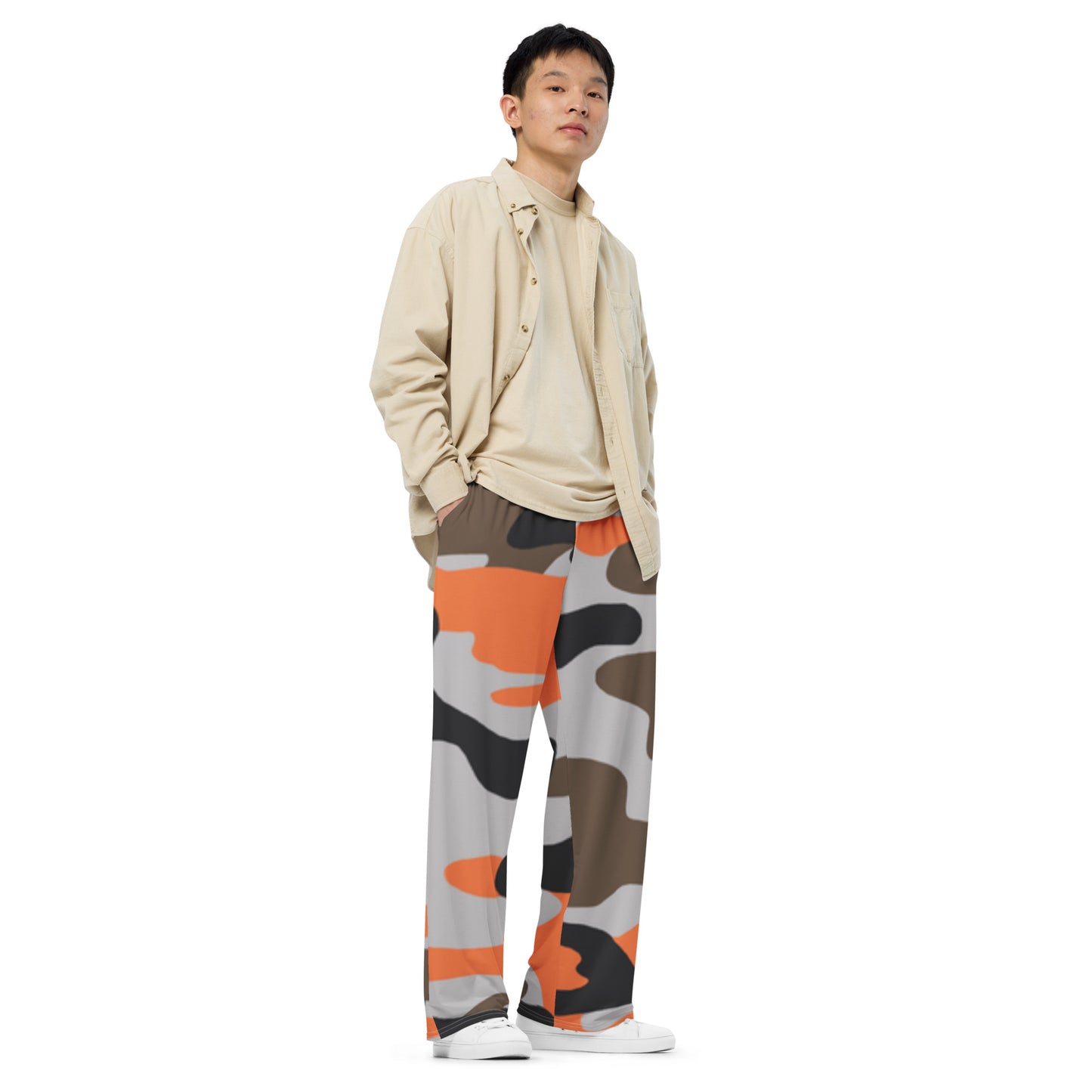 All-over print unisex wide-leg pants