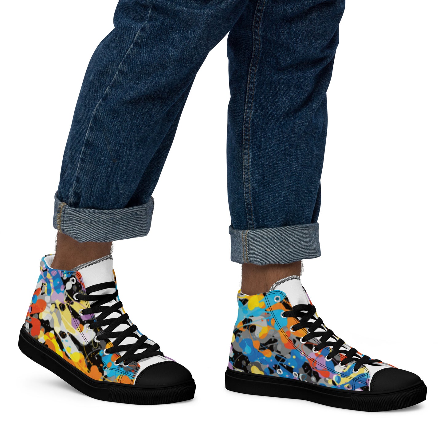 Men’s high top canvas shoes