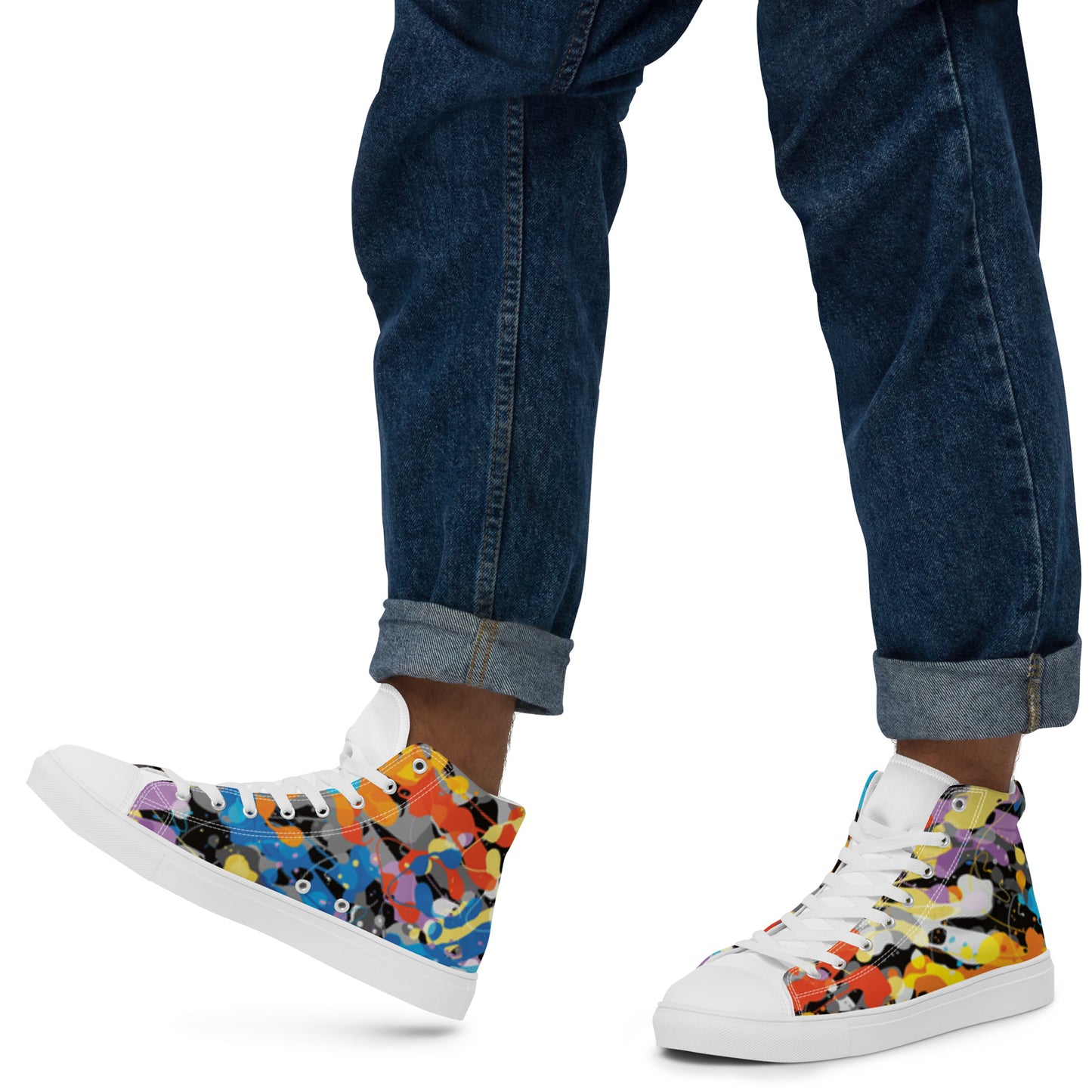 Men’s high top canvas shoes