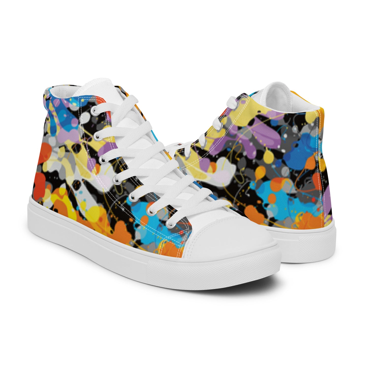 Men’s high top canvas shoes